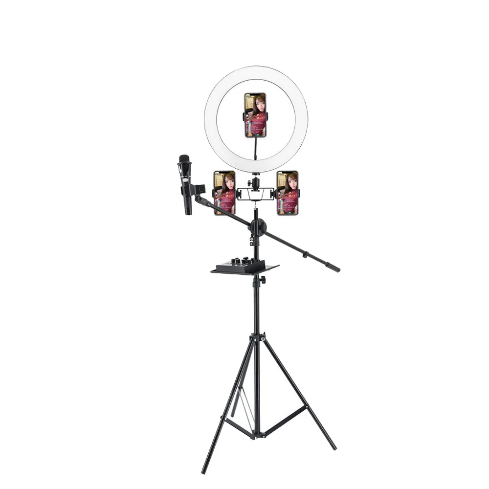 

Good quality factory directly 36cm lighting support stand selfie ring light rechargeable