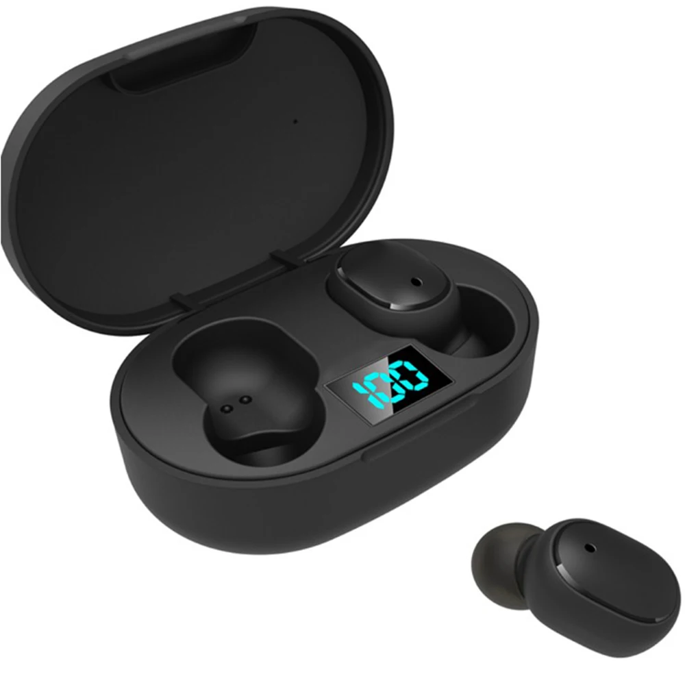 

E6S TWS Wireless 5.0 Earphones 6D Stereo IPX5 Waterproof Mini Earbuds With Charging Case