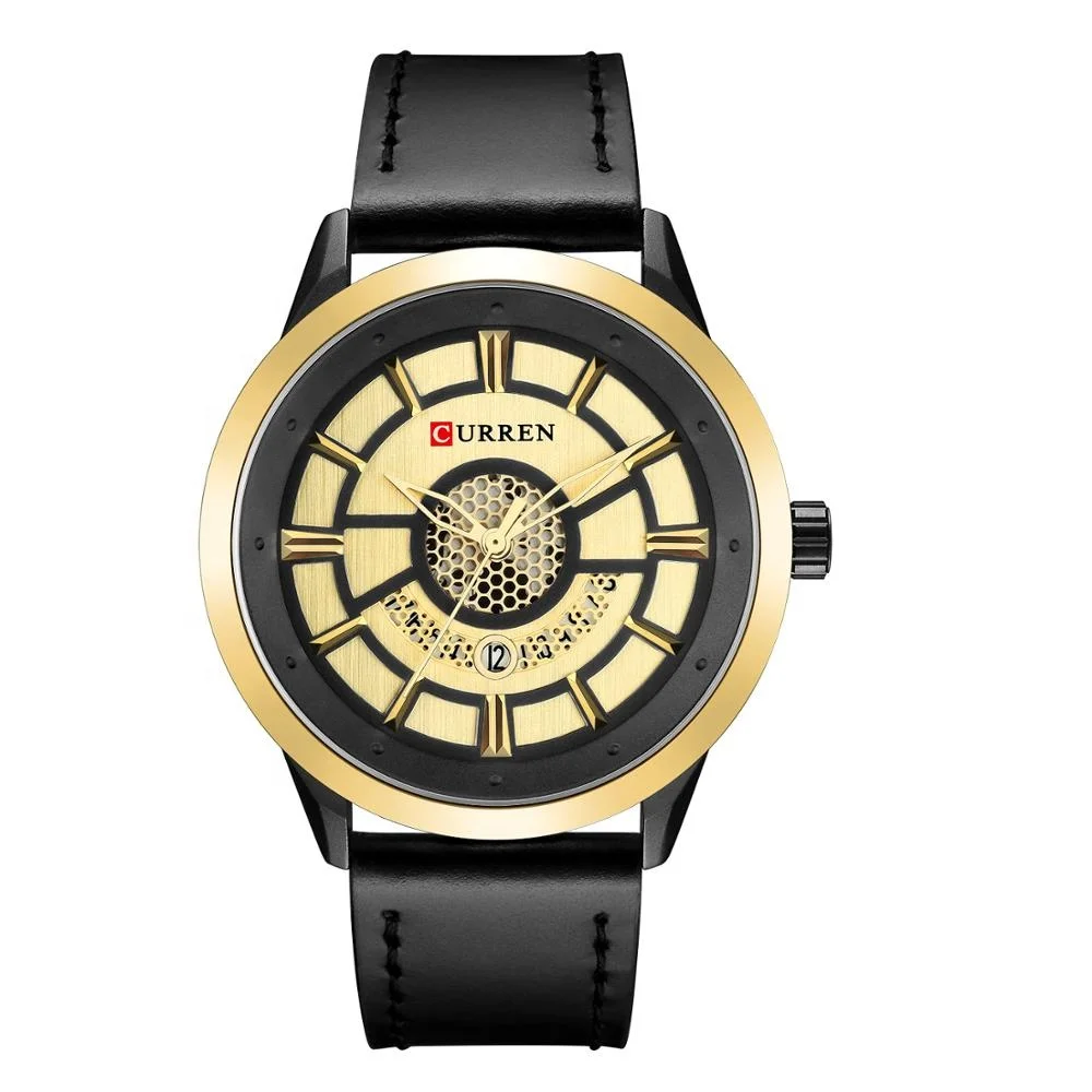 

Curren 8330 Hot Fashion Leather Band Men Quartz Watch Multifunction Calendar Casual Sports Wristwatch Clocks relojes