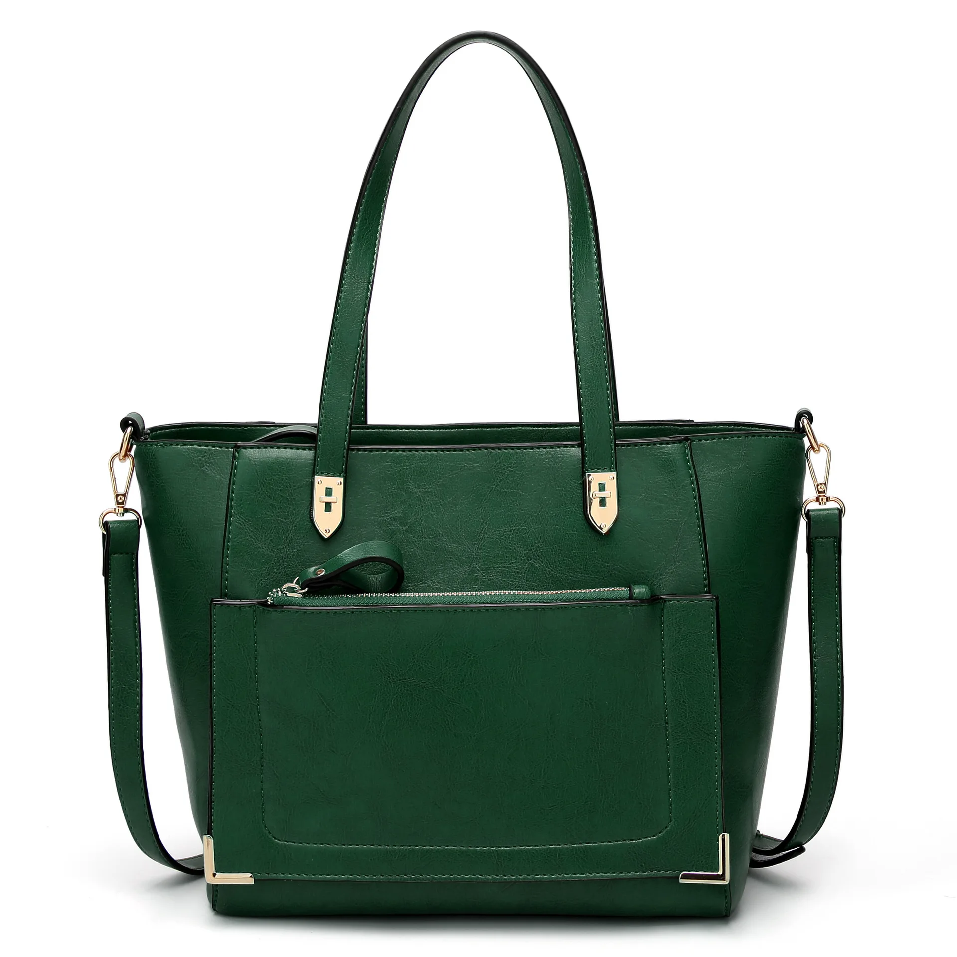 

Wholesale low prices trending designer handbags made in china green luxury fashion ladies vintage purses handbags, Customized