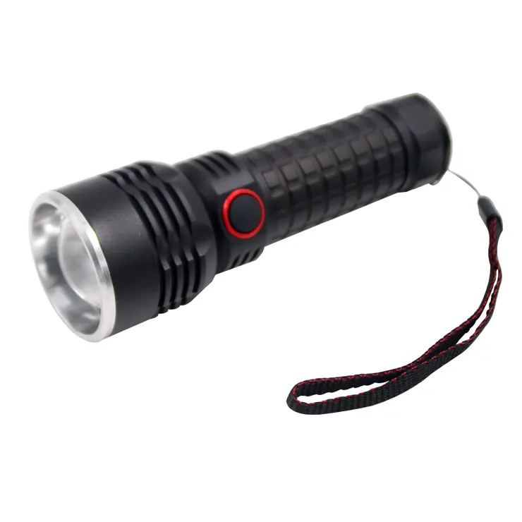 Powerful High Lumens Zoomable Tactical Flashlight Torch Light Camping Torch Flashlight In China Flashlight USB Charge