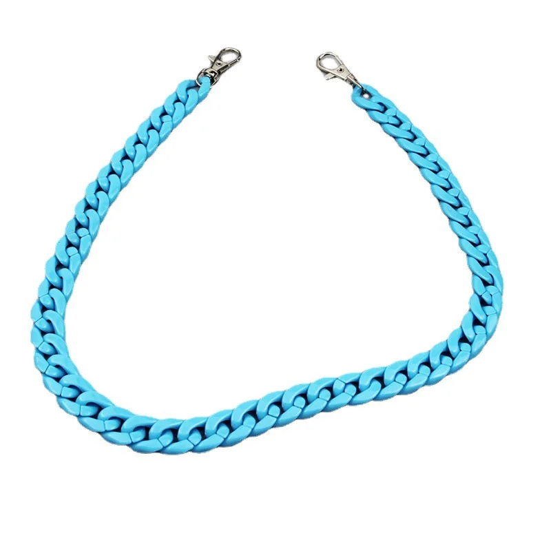 

New 65cm Length colorful Shoulder Strap Handbag belt Ornament Accessories colorful Resin Acrylic Bag accessory Strap Chain