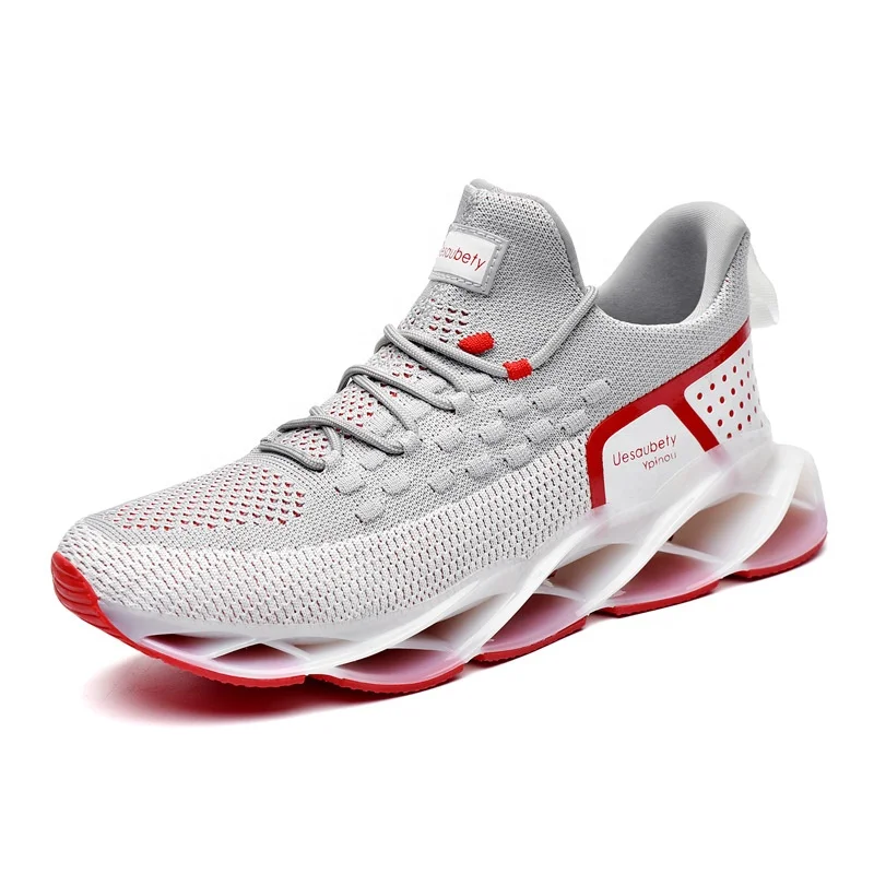 

Spring new style increased blade shoes mesh sports casual shoes breathable non-slip European and American large size wholesale, Gold,red,grey