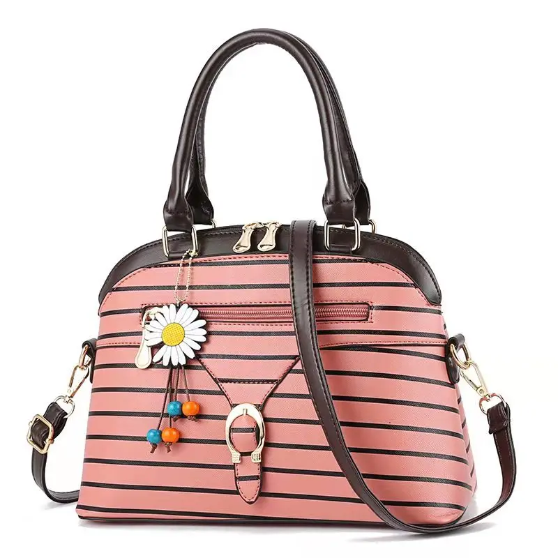 

New striped shell bag women hand bags handbags shoulder cross body bag good quality manufacturers wholesale