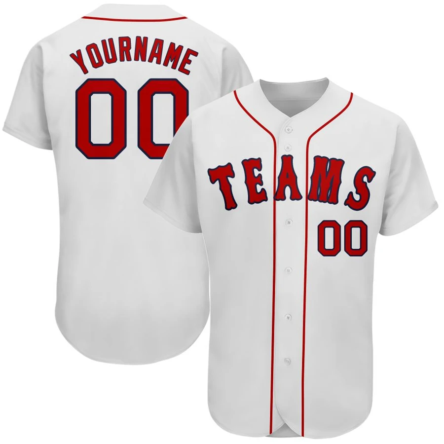 

Drop Shipping Custom Los Angeles White Red Baseball Jersey For Men Women Kids, Custom accepted