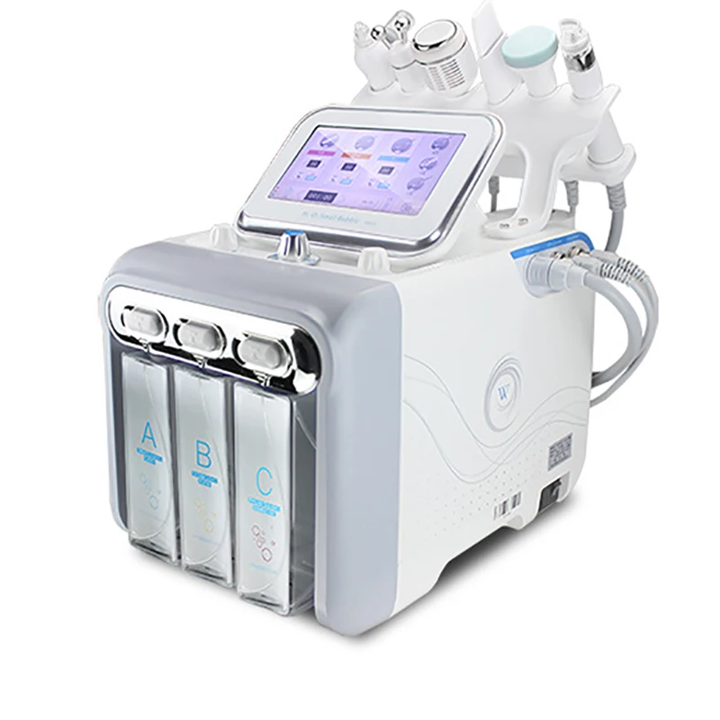 

6 in1 H2-O2 Hydro Dermabrasion RF Bio-lifting Spa Facial Hydro Microdermabrasion Machine RF Beauty Instrument