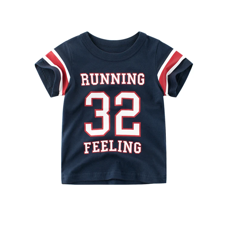 

2021 New Arrival Summer Boys Polo Shirt Sports T Shirt Leeter Printed Children's Top Kids Band T Shirt, Picture showing
