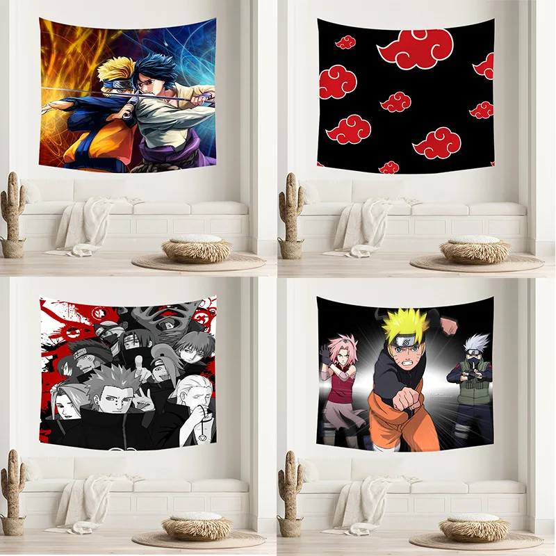 

Tapestry cartoon figure photo decoration cloth wall tapestry bedroom bedside decoration background hanging cloth, Color accept custom