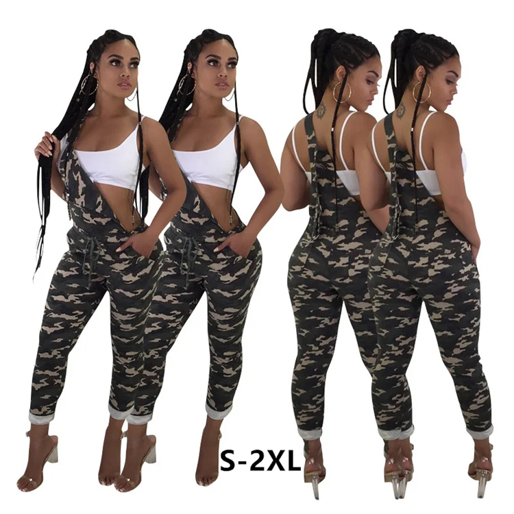 

Fall Camo Pants Womens Denim Women's Winter Stretch Tight Skinny & Trousers Camouflage Jumpsuit Women, Picture