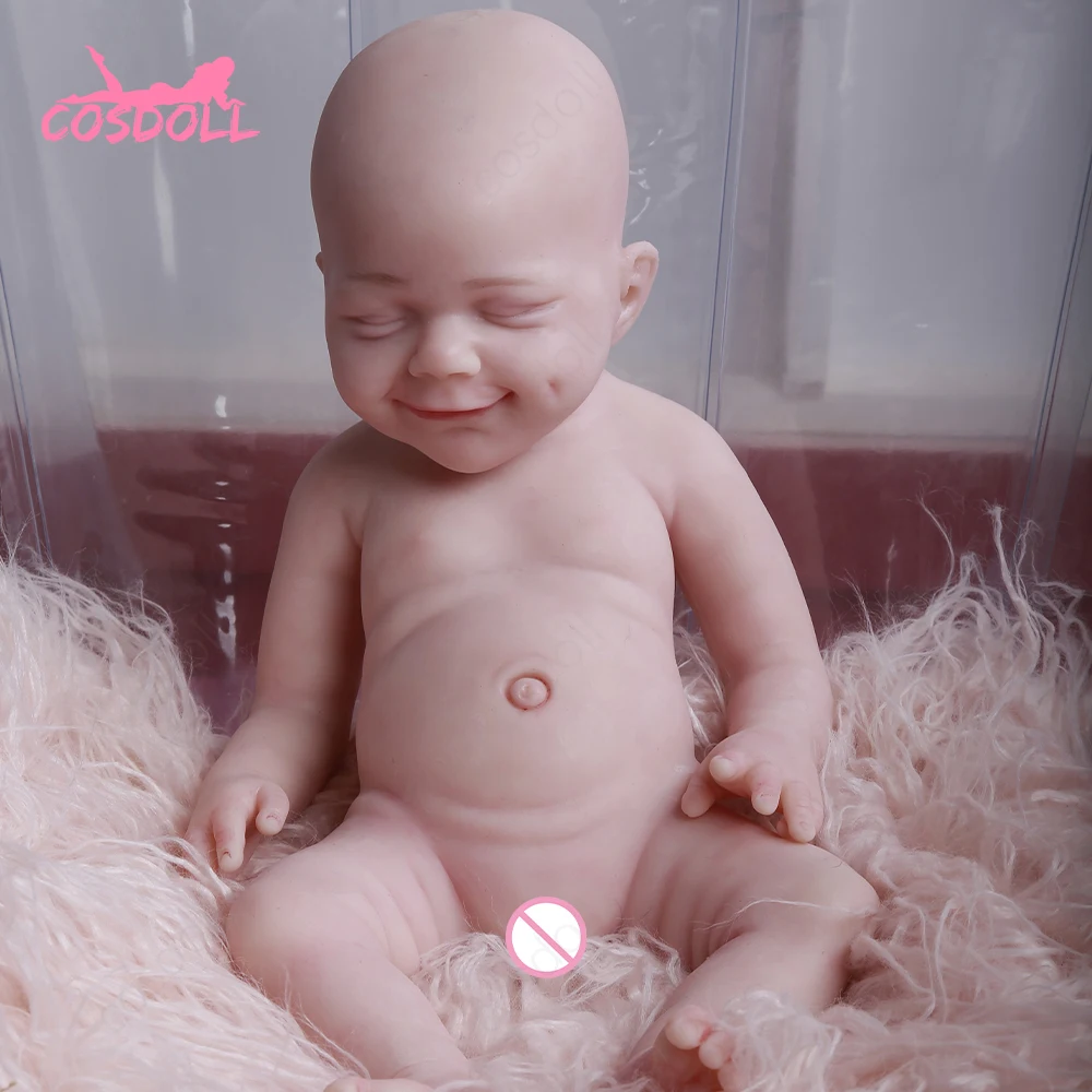

Katie- COSDOLL 18.5 inch Full Silicone Reborn Baby Girl Doll UNPAINTED Soft Lifelike Platinum Silicone Baby Doll
