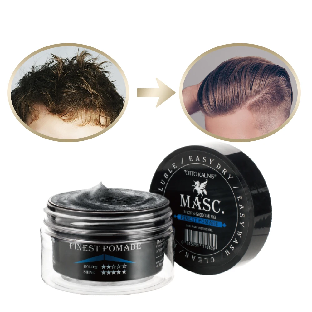 

Private label men wax edge control vendor bulk hair gel pomade for natural hair