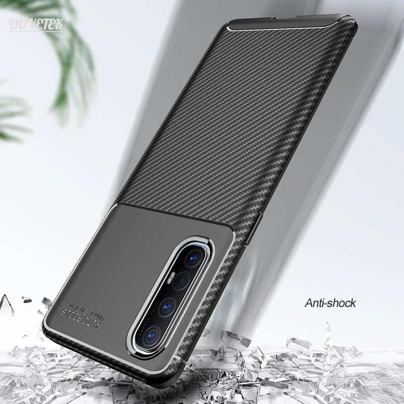 

Shockproof Case Carbon Fiber Texture Silicone Protection Phone back Cover for Realme GT Master For Realme 8 8i 4G 5G Neo2 2T