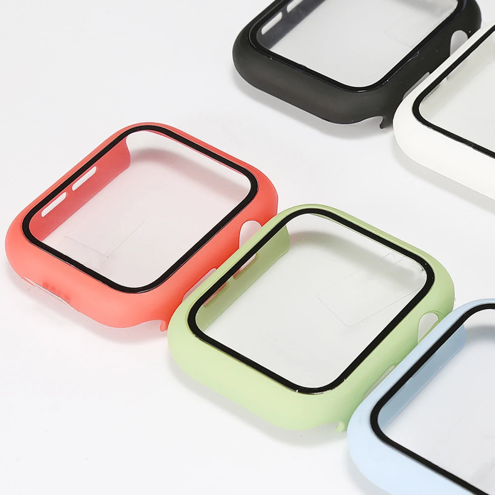 

Black Full Cover Shockproof Strap And Case For Apple Watch Series 4 5 6, Colors