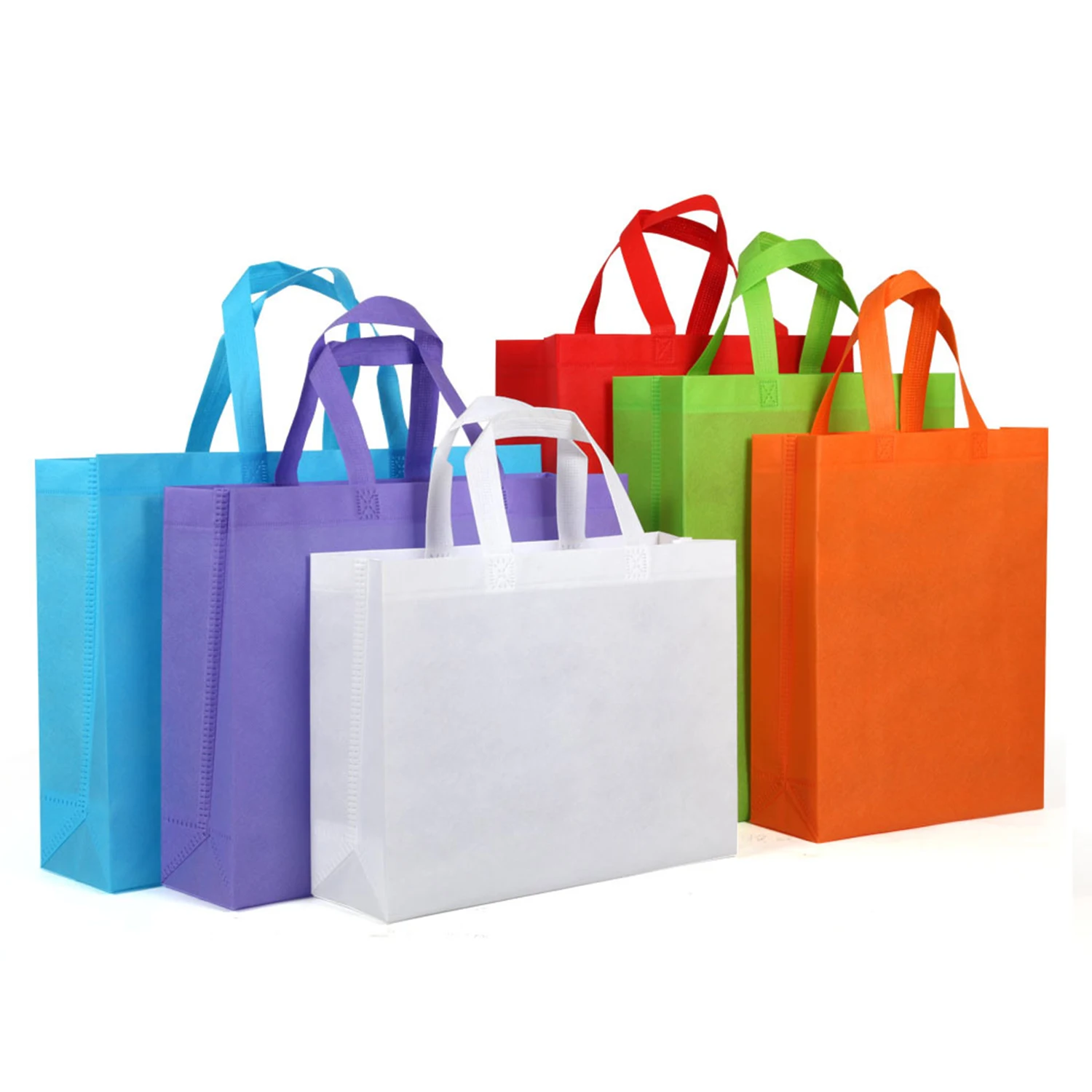 

Factory Wholesale Collapsible Easy Carry Multicolor Shopping Tote PP Nonwoven Bags