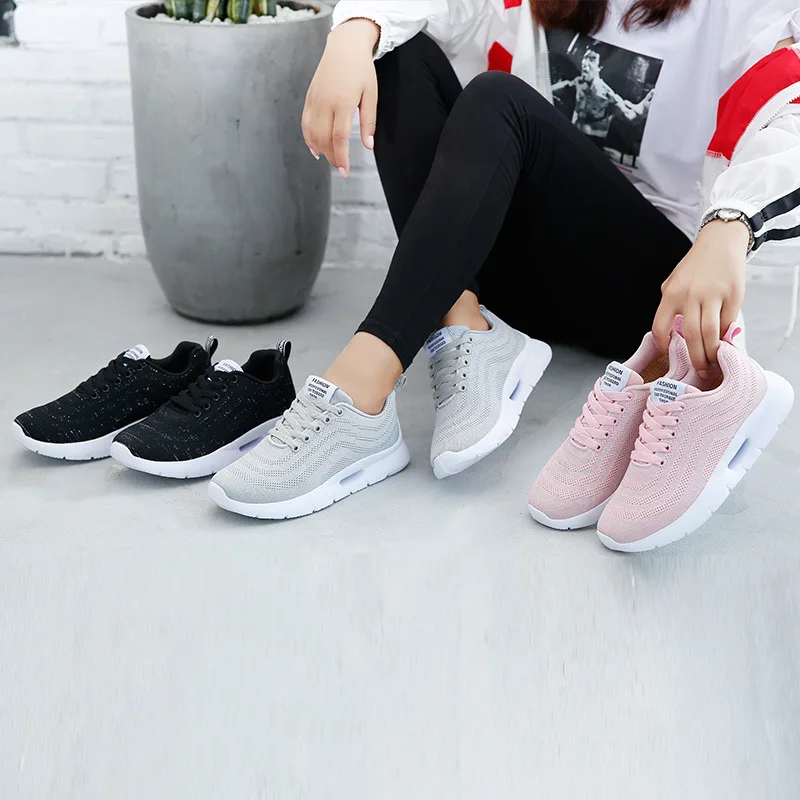 

Spring and Summer Sports Shoes for Female Students Korean Version Running Shoes, Shown