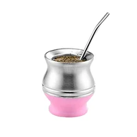 

wholesale double wall hot sale brazil bombilla argentina stainless steel yerba mate cup