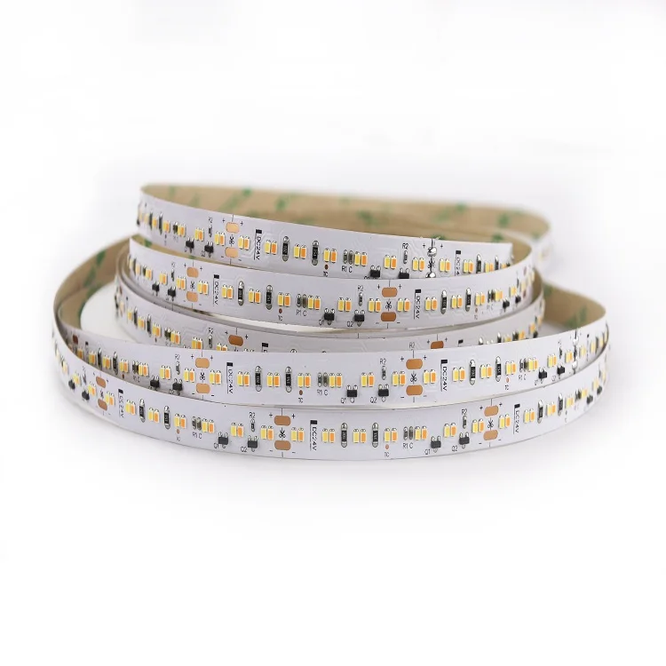 dim to warm led strip 5050 rgb cct led light SMD 2216 1800-6500k 24w/m with connector