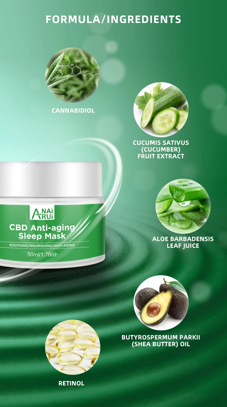 High Quality Nourishing Soothing Reducing Dark Circle Skin Care Cbd Facial Cream Set Buy