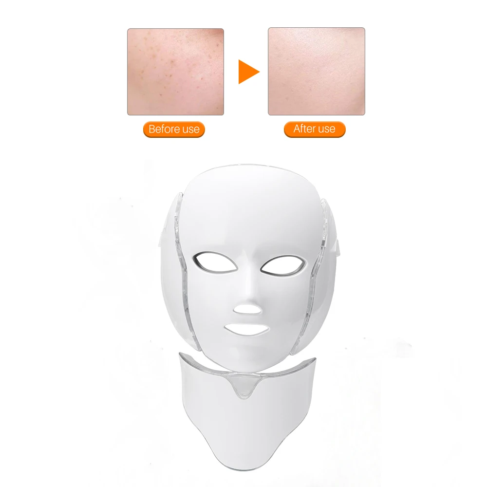 

2021 New 7 Colors Beauty Face Mask Red Light Therapy LED Mask Skin Rejuvenation Beauty Instrument Luminotherapie Pdt Machine