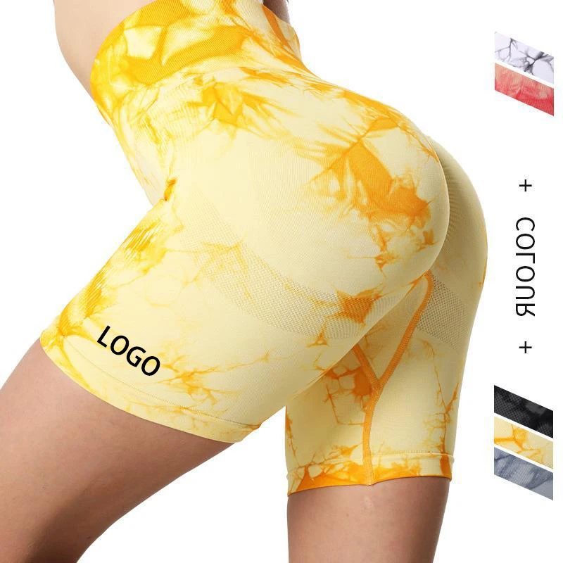 

2022 Women Seamless Scrunched Tummy Control Butt Lift Slimming Yoga Shorts for Sale