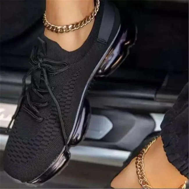 

Fashion Comfortable Black Women Casual Sport Shoes Sneakers Women in low price, Pictrue