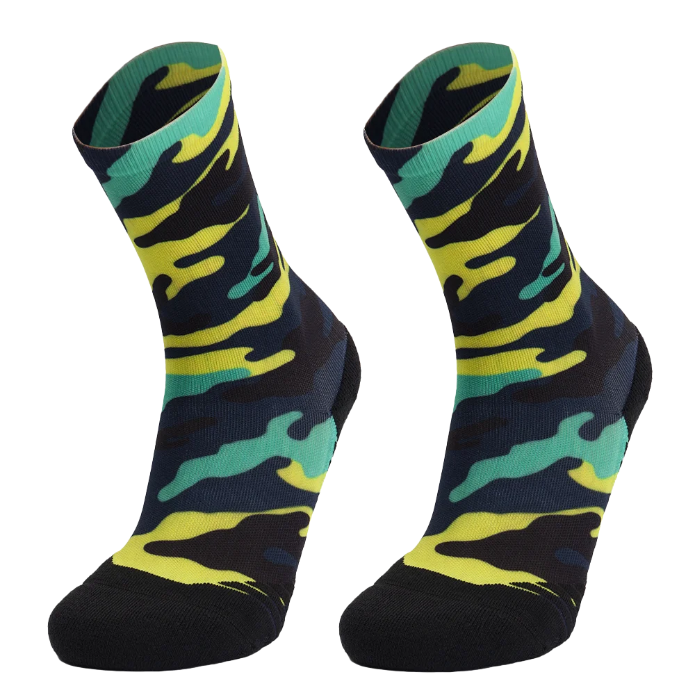 

2022 OEM socks manufacturer outdoor shockproof custom printed crew training sports socks for men, Custom color