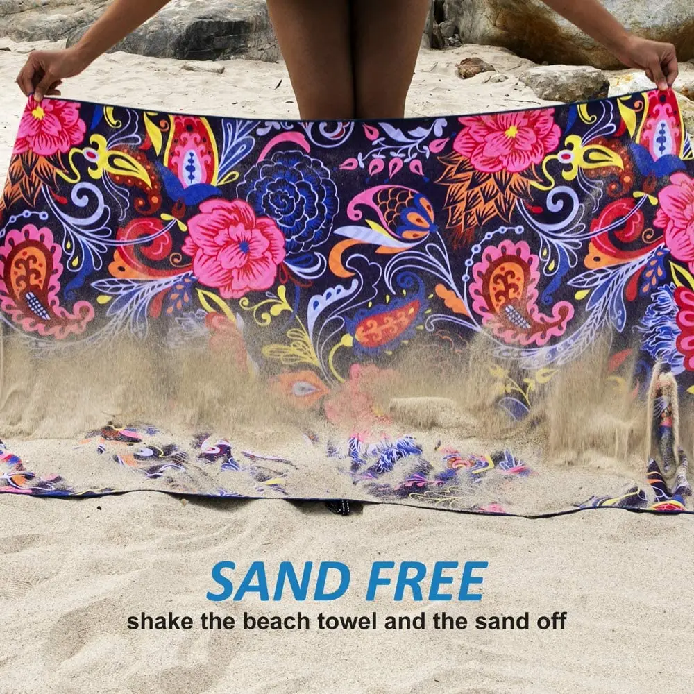 double side printed beach towel