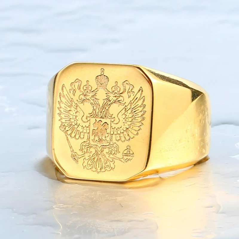 

Custom Signet Gold Plated Stainless Steel College Class Rings