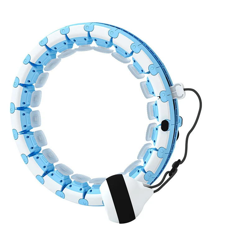 

Hot Sale New Smart Weighted Fitness Ring Waist Massage Smart Detachable Adjustable Hula Ring, Blue\pink\gray