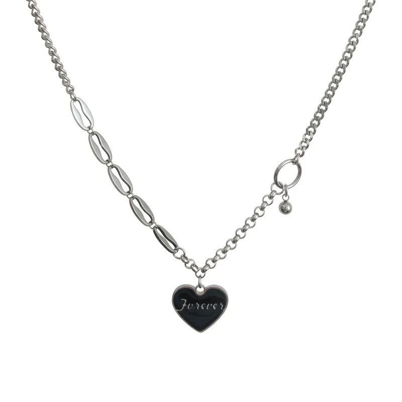 

new statement chains forever love heart shape necklace