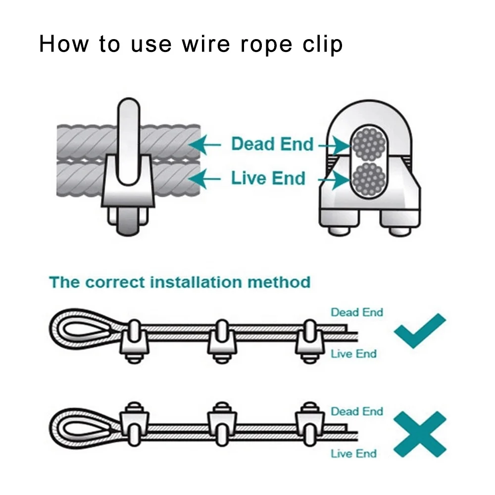 Jis Type Cable Clamps Forged Wire Rope Clip Stainless Steel 304 316 