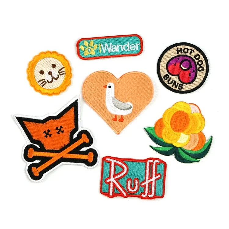 

Personalized Design Embroidered Woven Patches Custom Cute Logo Clothes Patch