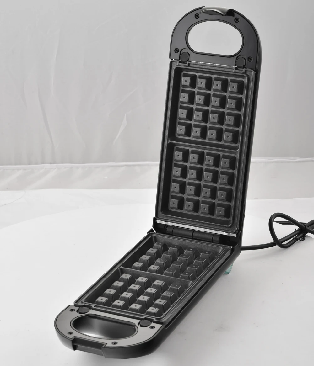 2slice Fixed Waffle Plate Temperature Control Square Waffle Maker