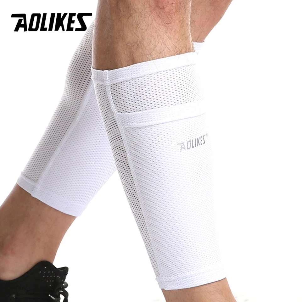 

1 Pair Soccer Protective Socks Shin Guard With Pocket For Football Shin Pads Leg Sleeves Support