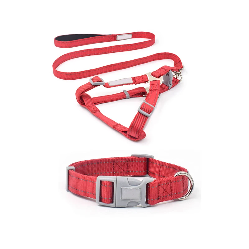 

Reflective Nylon Webbing Quick Fit No Pull Step In Pet Collar Harness And Leash Set For Dog Puppy, Like the picture or custom