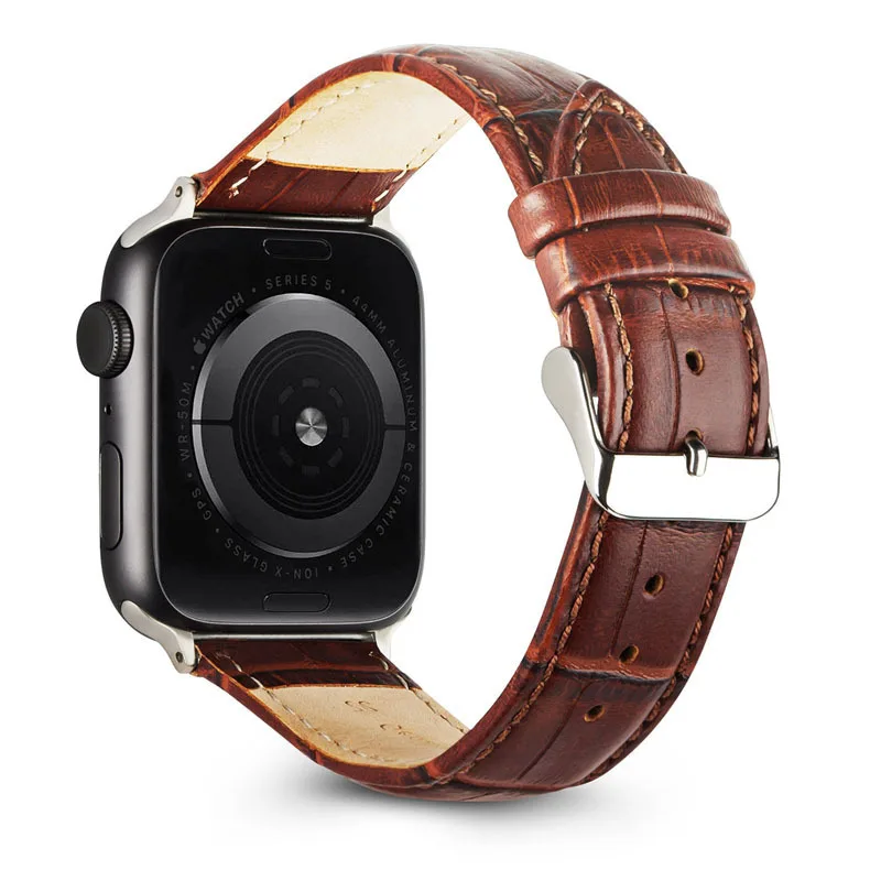 

Luxury vintage brand Crocodile strap for Apple watch leather Band leather for iwatch band, Colorful