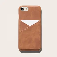 

Slim v card slot case leather cover for iphone 7