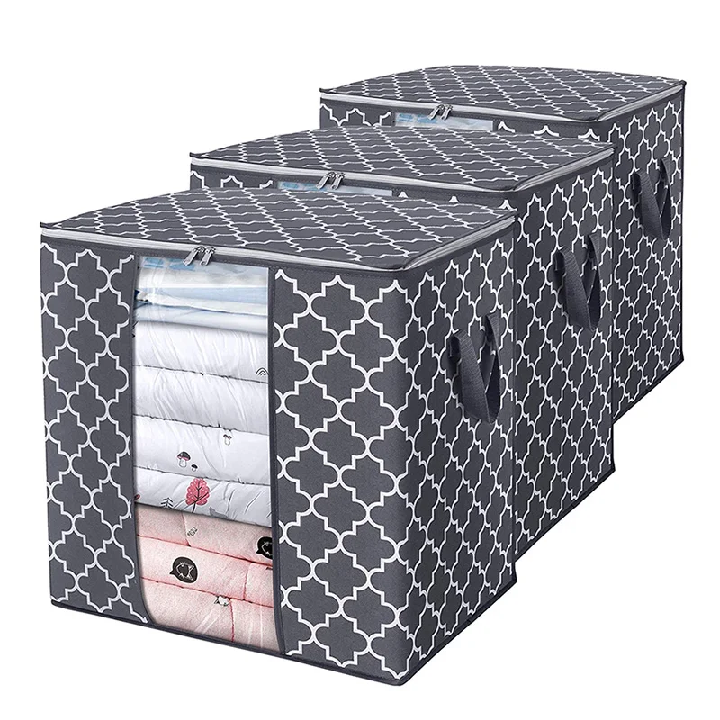 

Popular Classic Clear Window Huge Tote Bag Luggage Cloths storage bags