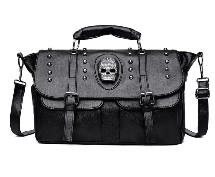 

New PU leather punk style rivet skull bag retro handbag, Various