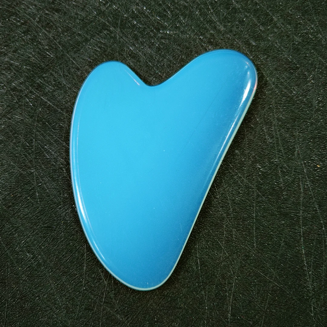 

100% Natural Premium Opalite Heart Gua Sha Scraping Board Massager