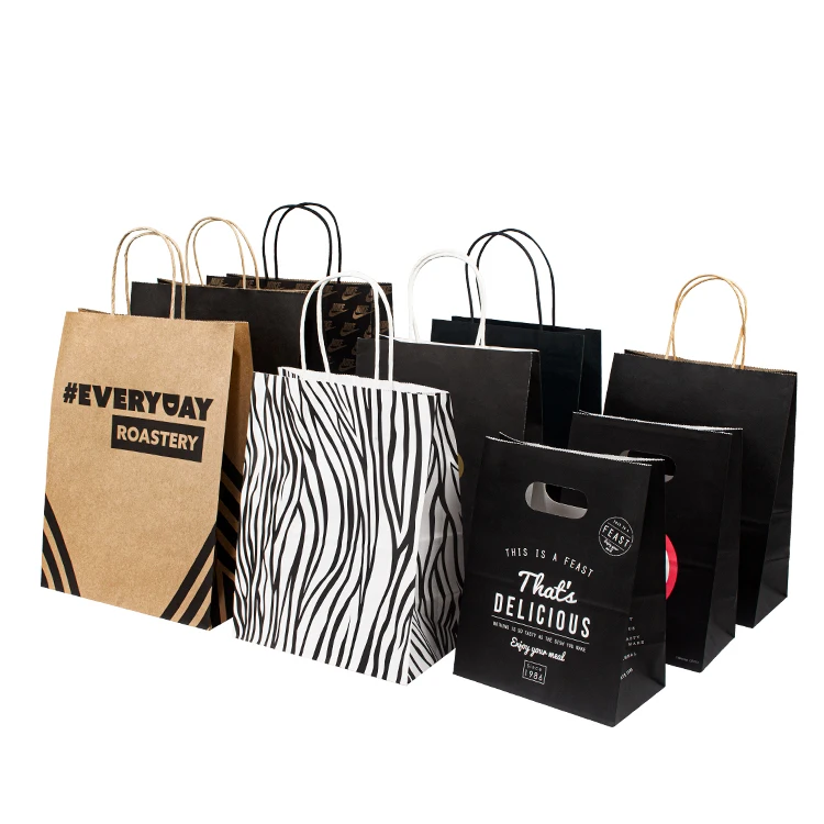 

Wholesale Price custom paper bag luxury shopping paper bag with logo print