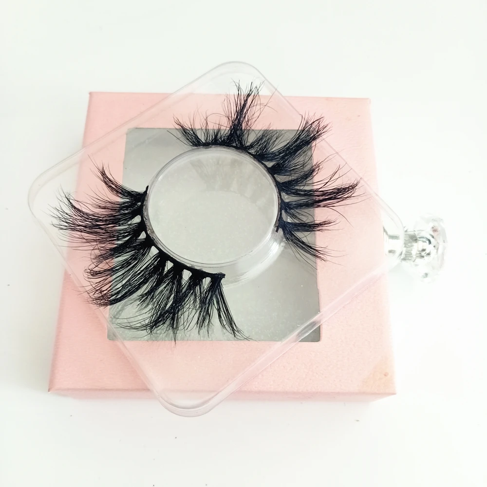 

LASHAP luxury 25 mm fluffy 100% real mink lashes vendor wholesale create your own lashes brand mink eyelashes private label