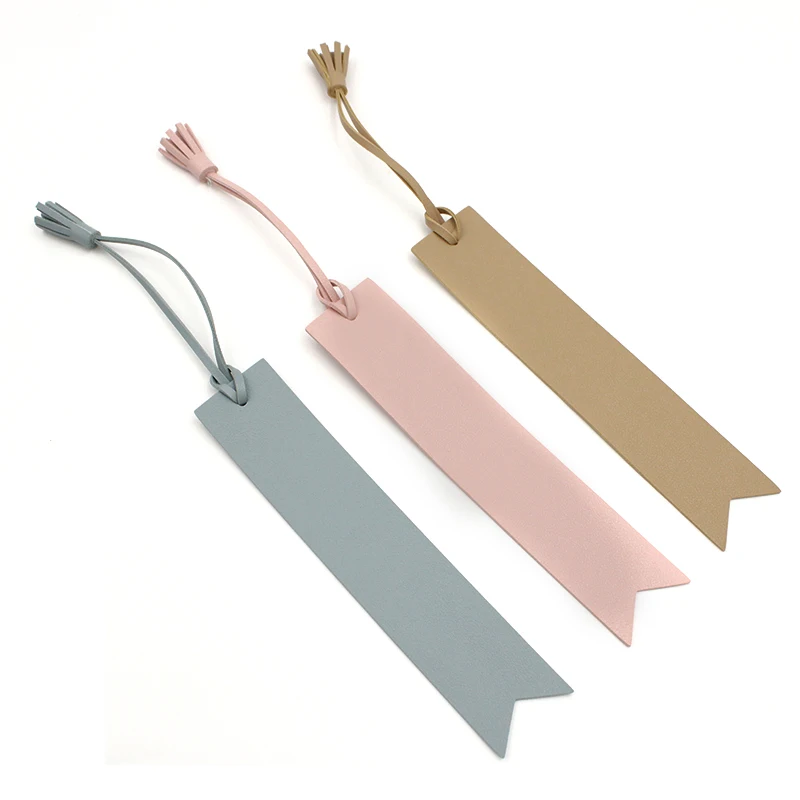 Wholesale Ready Stock PU Leather Bookmark with Tassel Book Lover Gifts for  Reader Bookmarks Gift for Men Women