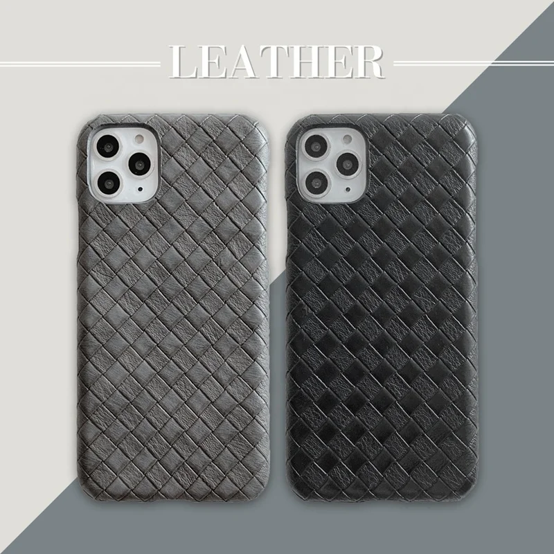 

drop shipping Woven Pattern PU Leather Phone Case for iphone 7/8x/11/12/12pro