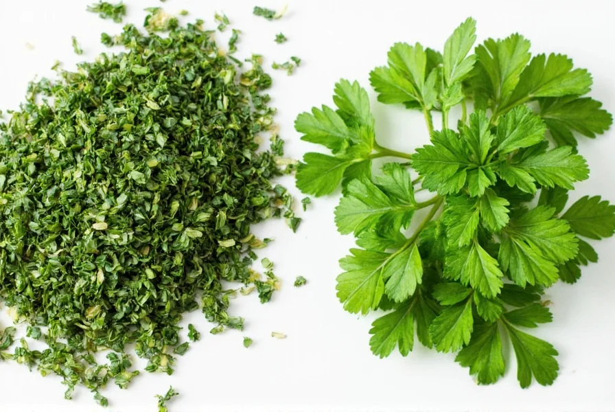 Flat leaf parsley in a grocery basket
