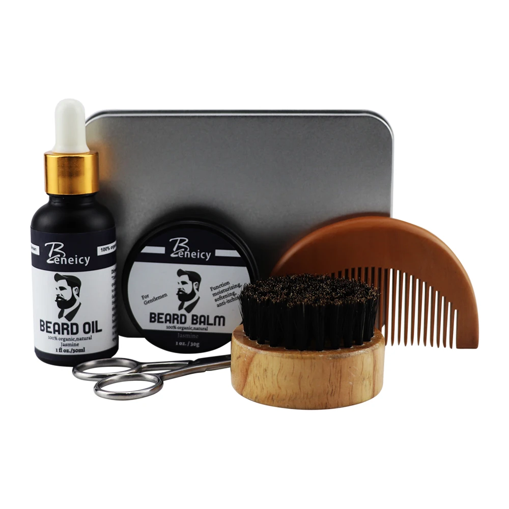 

Private Label Beard Oil With Beard Comb Wood Portable Beard Care Set For Men