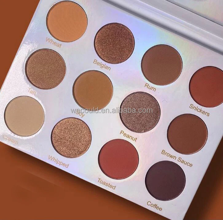 

Beauty Glazed Creations Custom Your Brand Cosmetics Waterproof Private Label Eyeshadow Palette, 18 colors