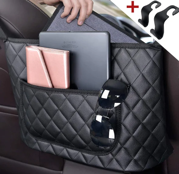 

Amazon Hot Sale Car Purse Storage Handbag Holder with Pocket for Car Between Front Seat