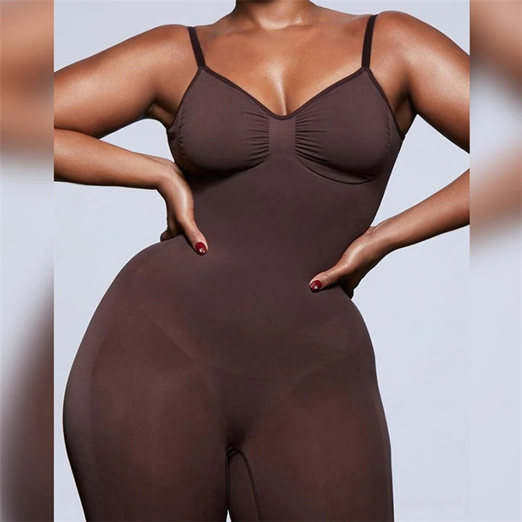

Low MOQ Oem 2021 One Piece Fitness Jumpsuits For Women, Black / nude / brown