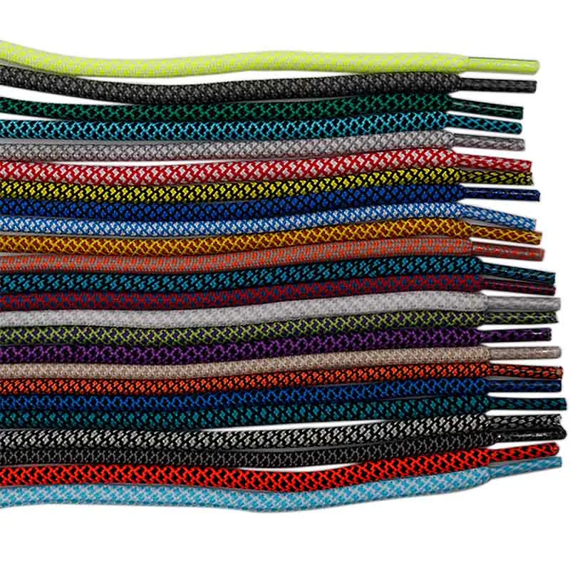 

Weiou direct selling length 100CM Polyester shoelaces Round Athletic bootlaces for Trendy shoes